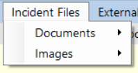 Incident Files Menu.